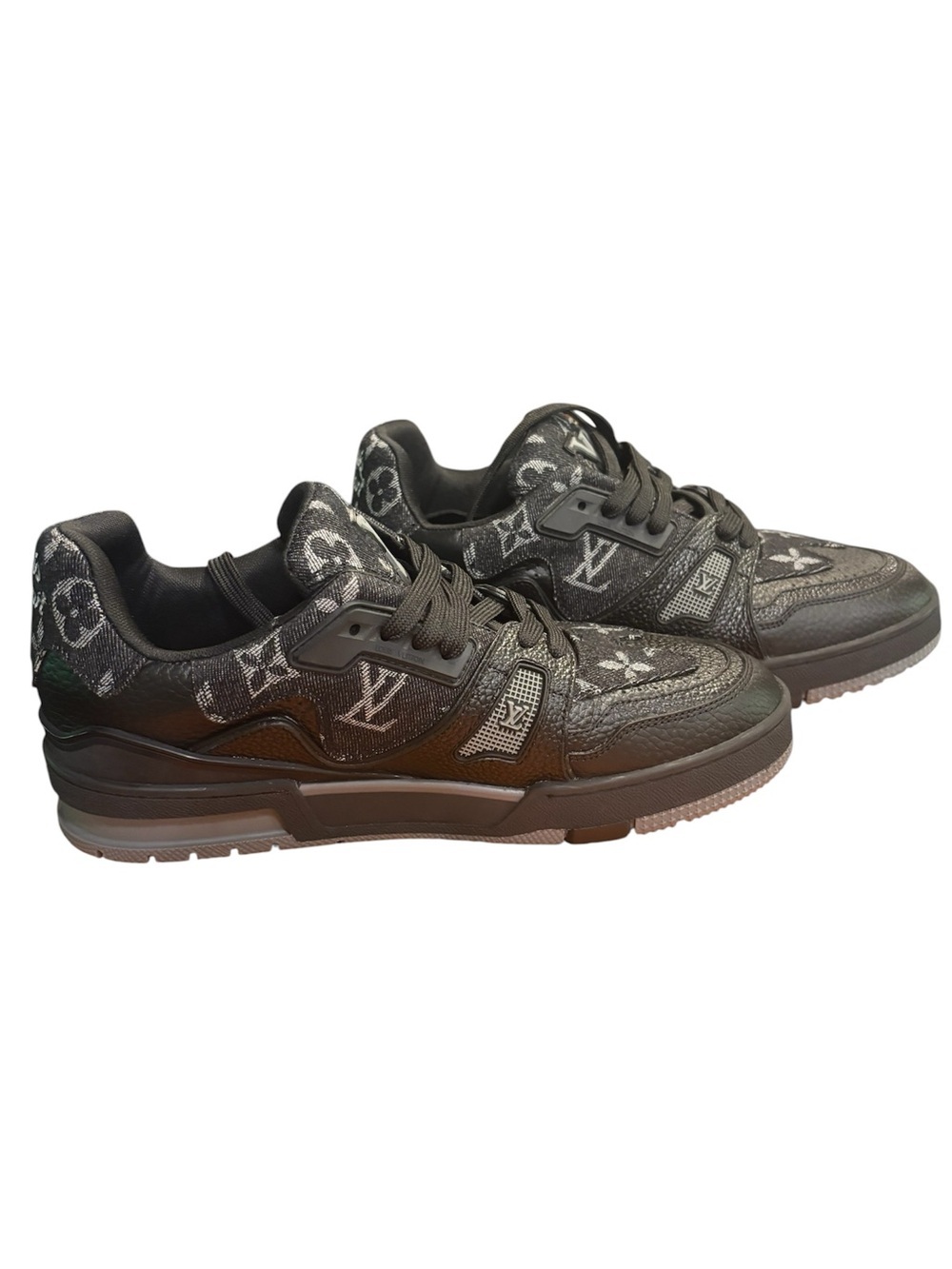 Black logo designer inspired sneakers size 8 - Picture 5 of 8